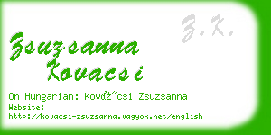 zsuzsanna kovacsi business card
